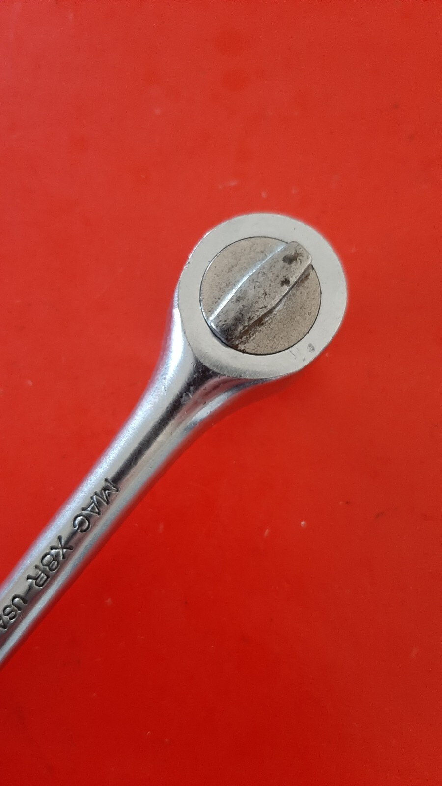 Vintage MAC TOOLS USA X8R Reversible Ratchet Wrench 3/8″ Drive Knurled Grip