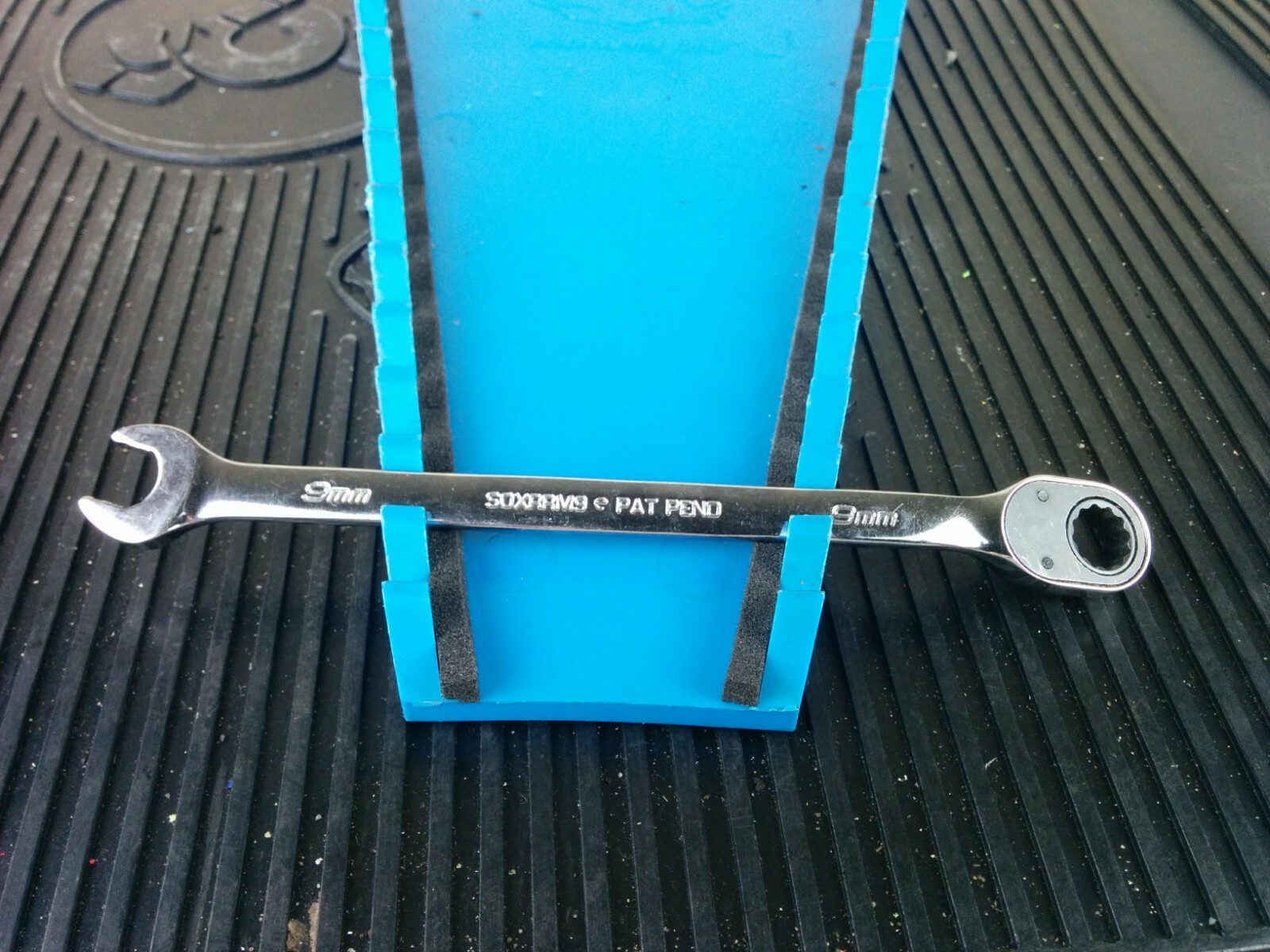 #aj588 NEW! 2019 Snap-on 9mm Metric Flank Drive Plus Ratcheting Wrench SOXRRM9