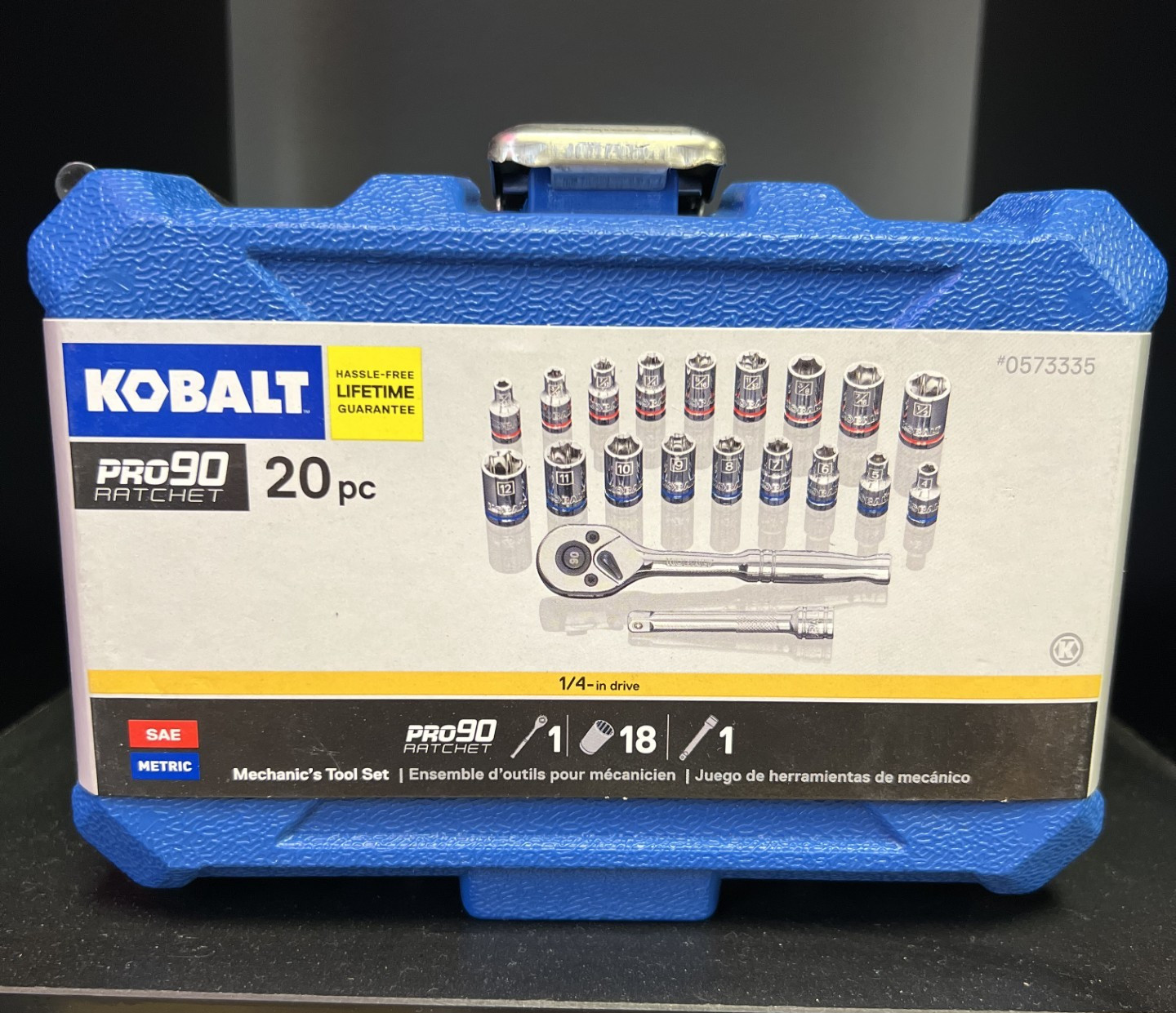 Kobalt Pro90 Ratchet 20 Piece 1/4″