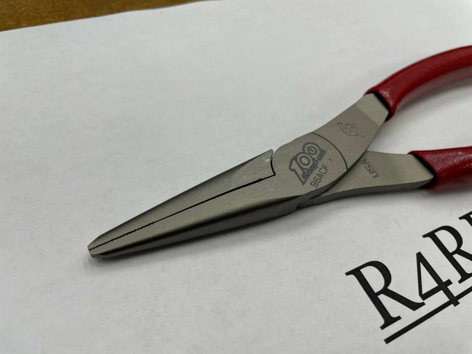 Snap-On Tools USA NEW 100th Anniversary Soft Grip 8″ Needle Nose Pliers 96ACFCE