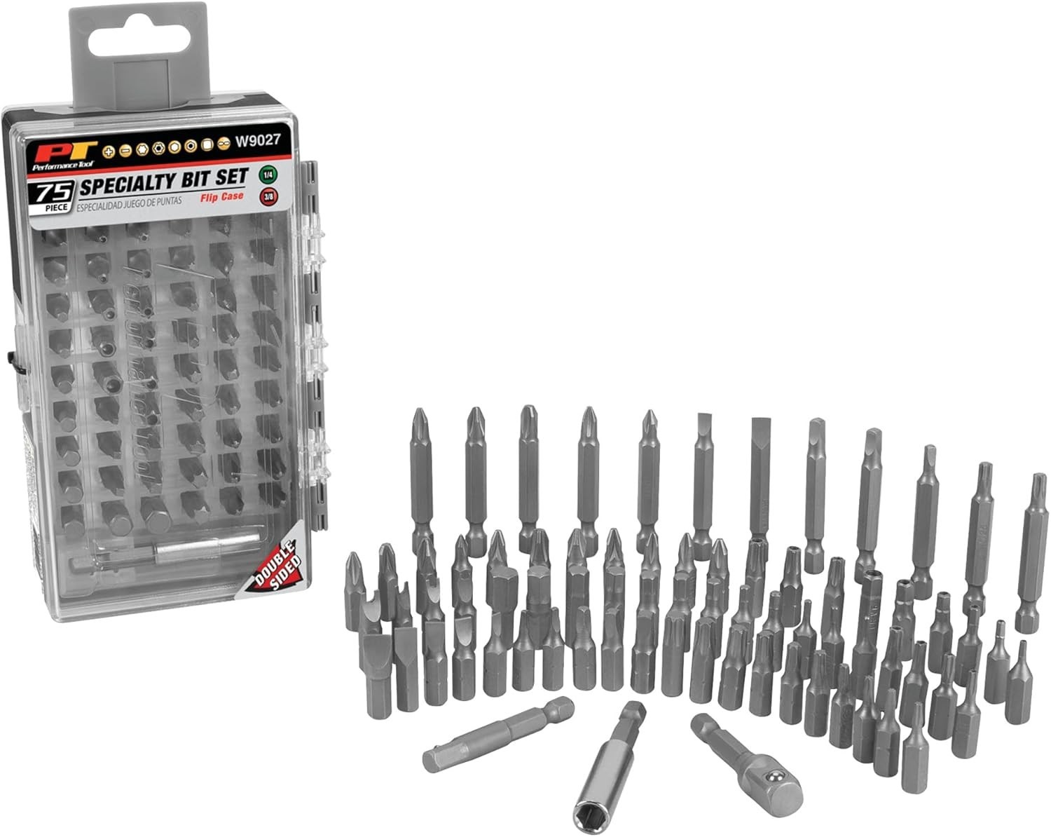 Performance Tool W9027 75 Piece Specialty Bit Driver set