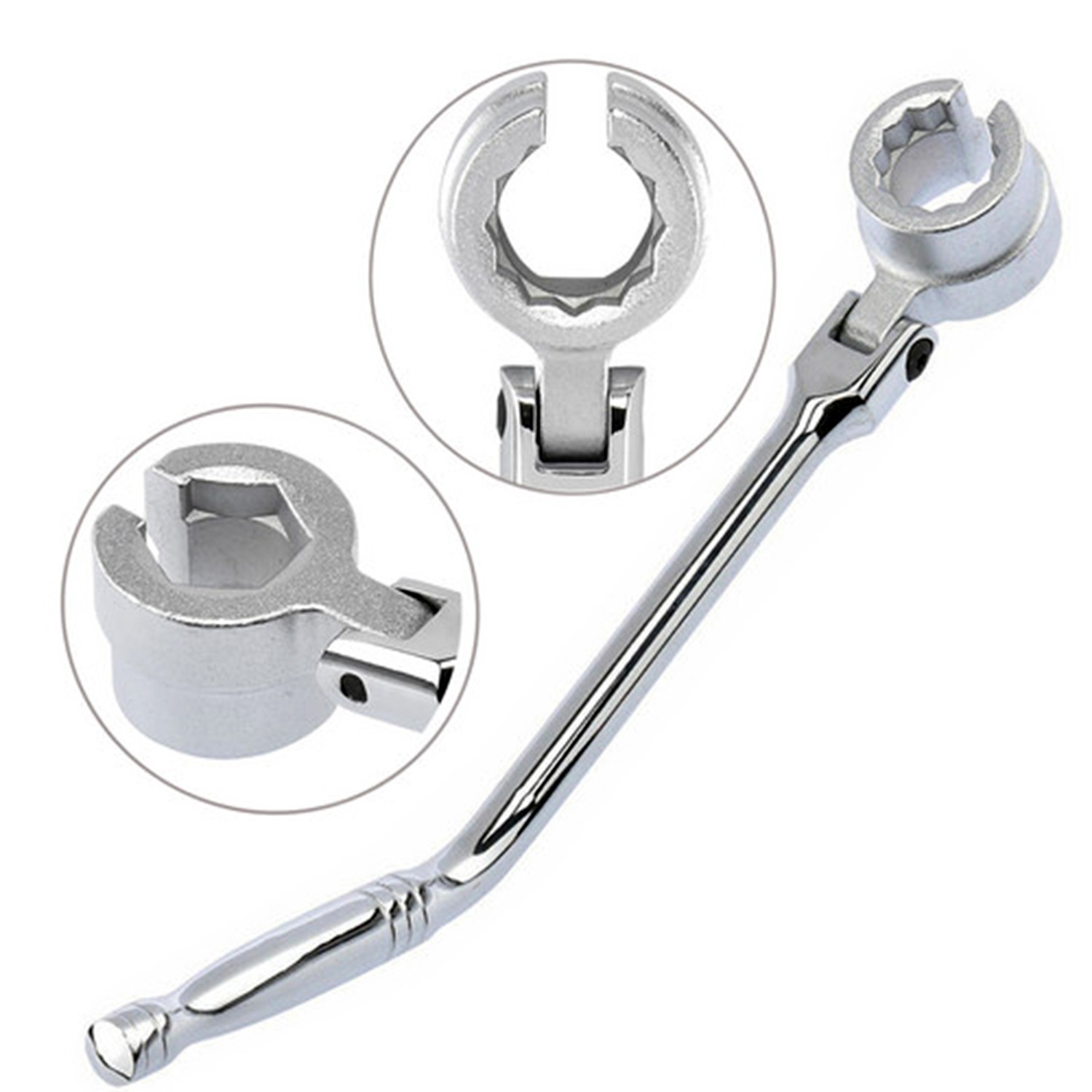 22mm 7/8 Inch O2 Oxygen Sensor Double Flex Head Wrench Removal Tool 12pt & 6pt