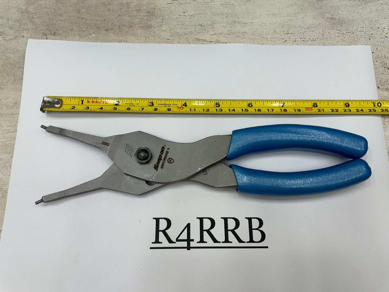 Snap-on Tools USA NEW 3pc PEARL BLUE Soft Grip .090 Tip Snap Ring Pliers Lot Set