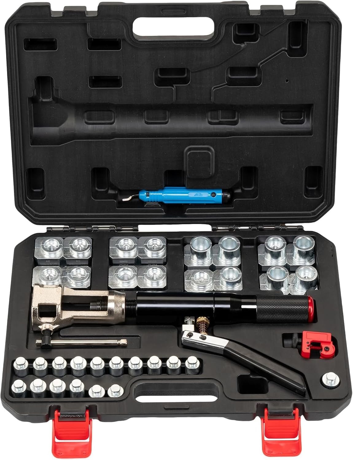 33 PCS 45° Hydraulic Flaring Tool Kit Double Flaring Tool for 3/16″-1/2″ Repair