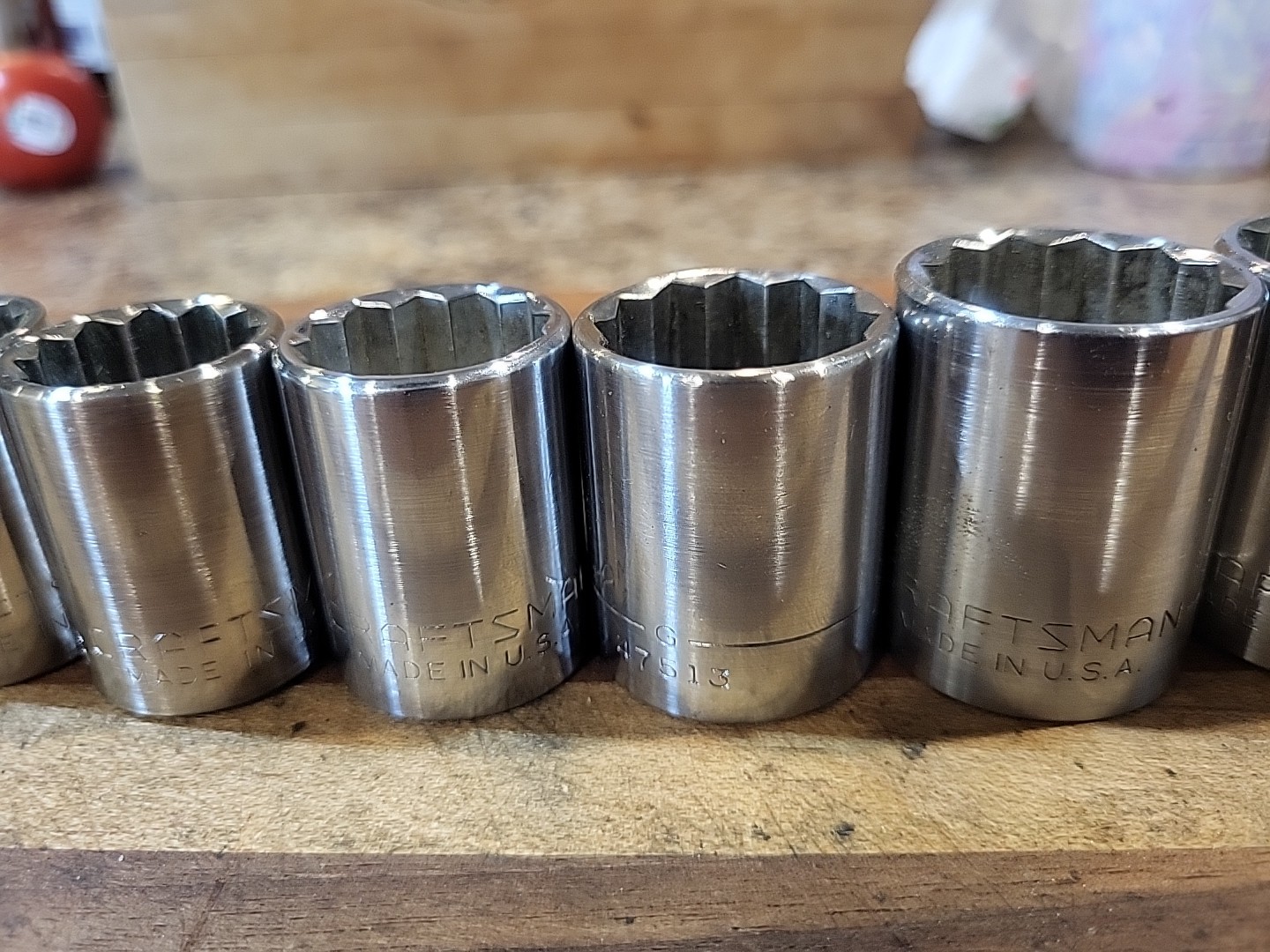 Craftsman 13 Pc. SAE Shallow Socket Set 1/2″ Dr. 12 Pt. 7/16″ to 1-1/4″ 🇺🇸
