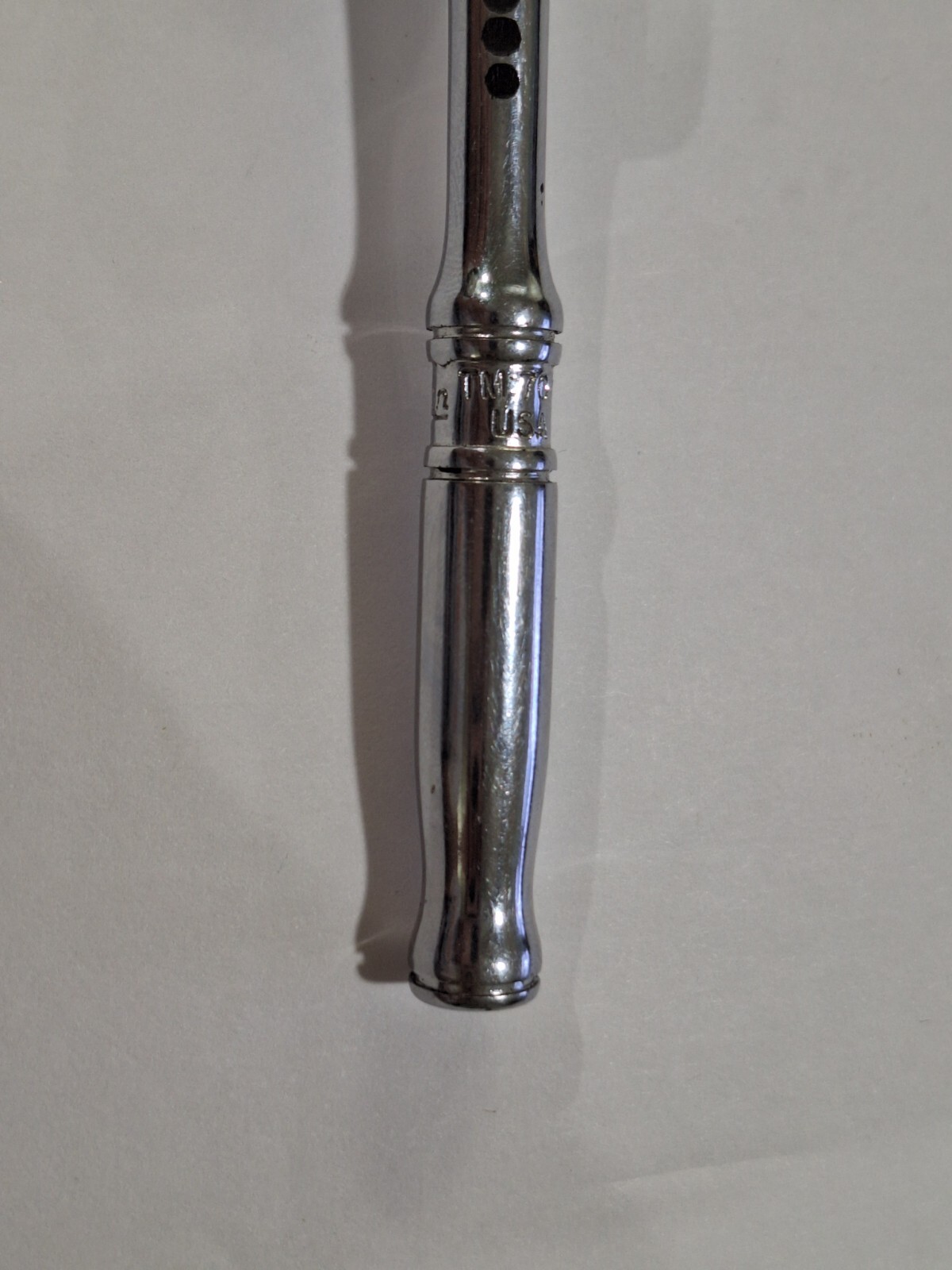 Vintage Snap-on 1/4″ Drive Ratchet TM70B Chrome Made in USA Underline Logo
