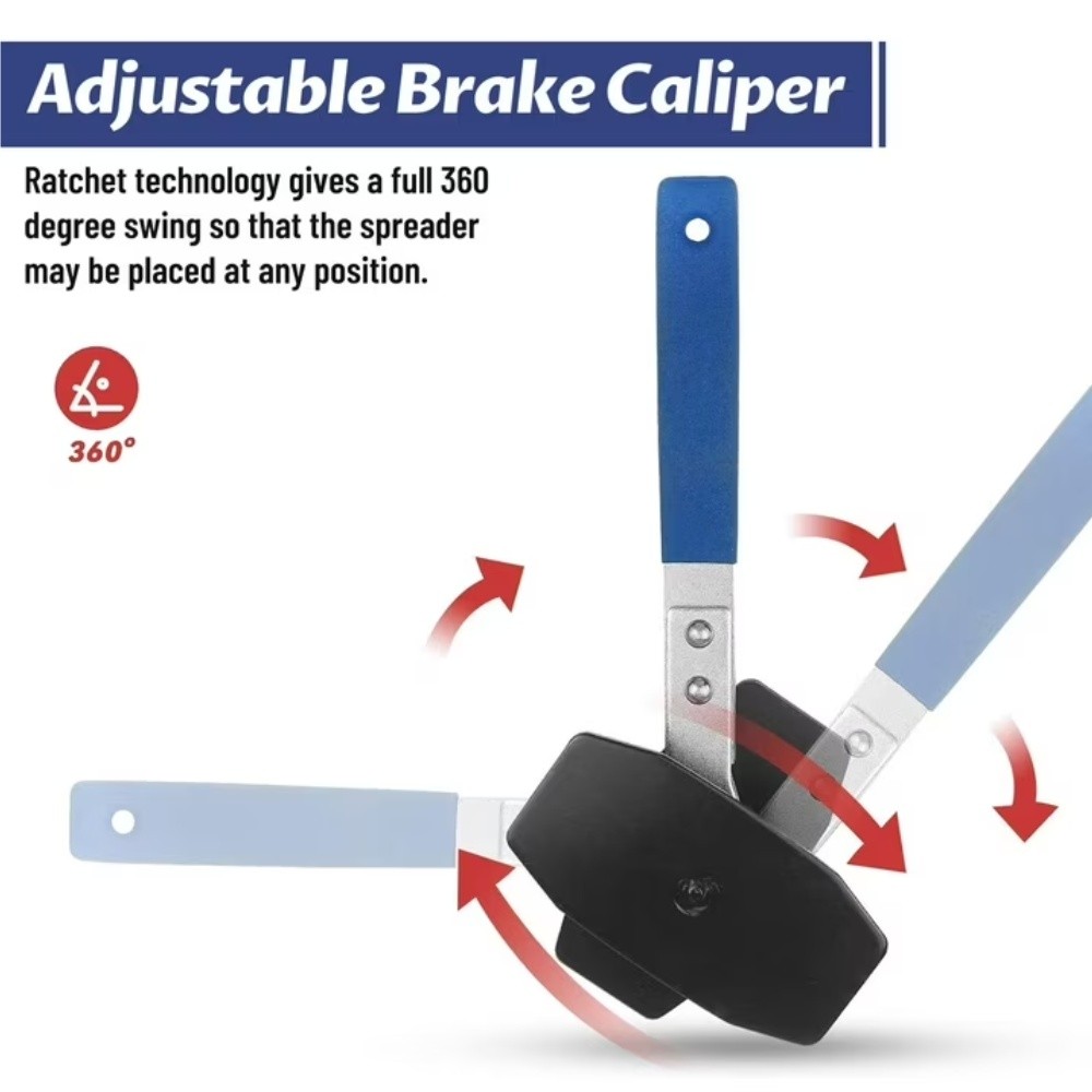 Car Ratchet Brake Piston Spreader Wrench Caliper Pad Install Tool Press Ratchet