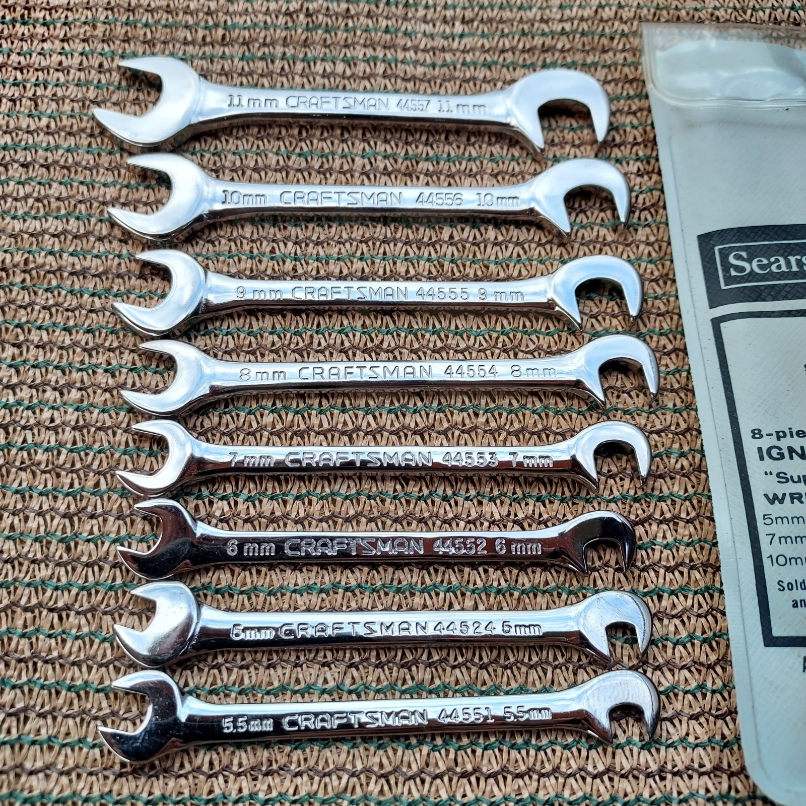 Craftsman Usa Ignition Wrench Sets 36pcs Metric & SAE Combination & Open/Angled