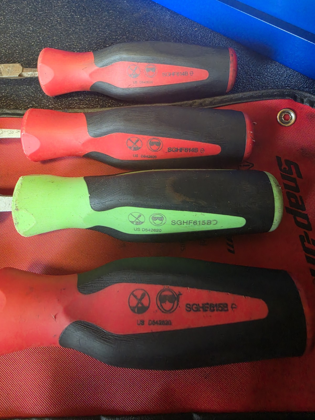 SNAP ON METAL FILE SET 4pc AND Folder GOOD CONDITION, INSTINCT GRIP C0416B