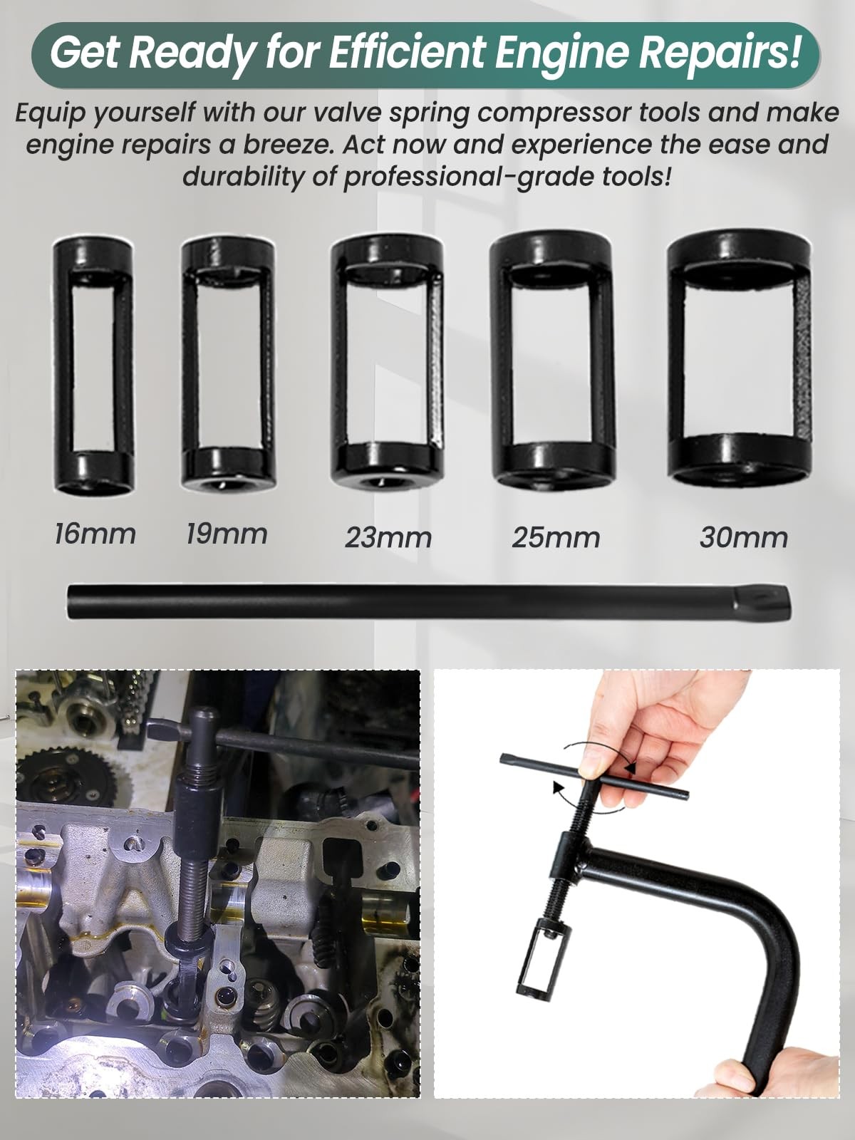 Valve Spring Compressor 10pcs Removal Tool for…