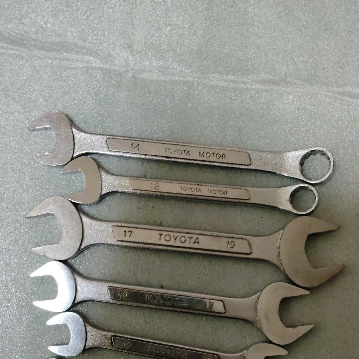 KTC TOYOTA Vintage Combination Wrench Set Double Open End OEM Used