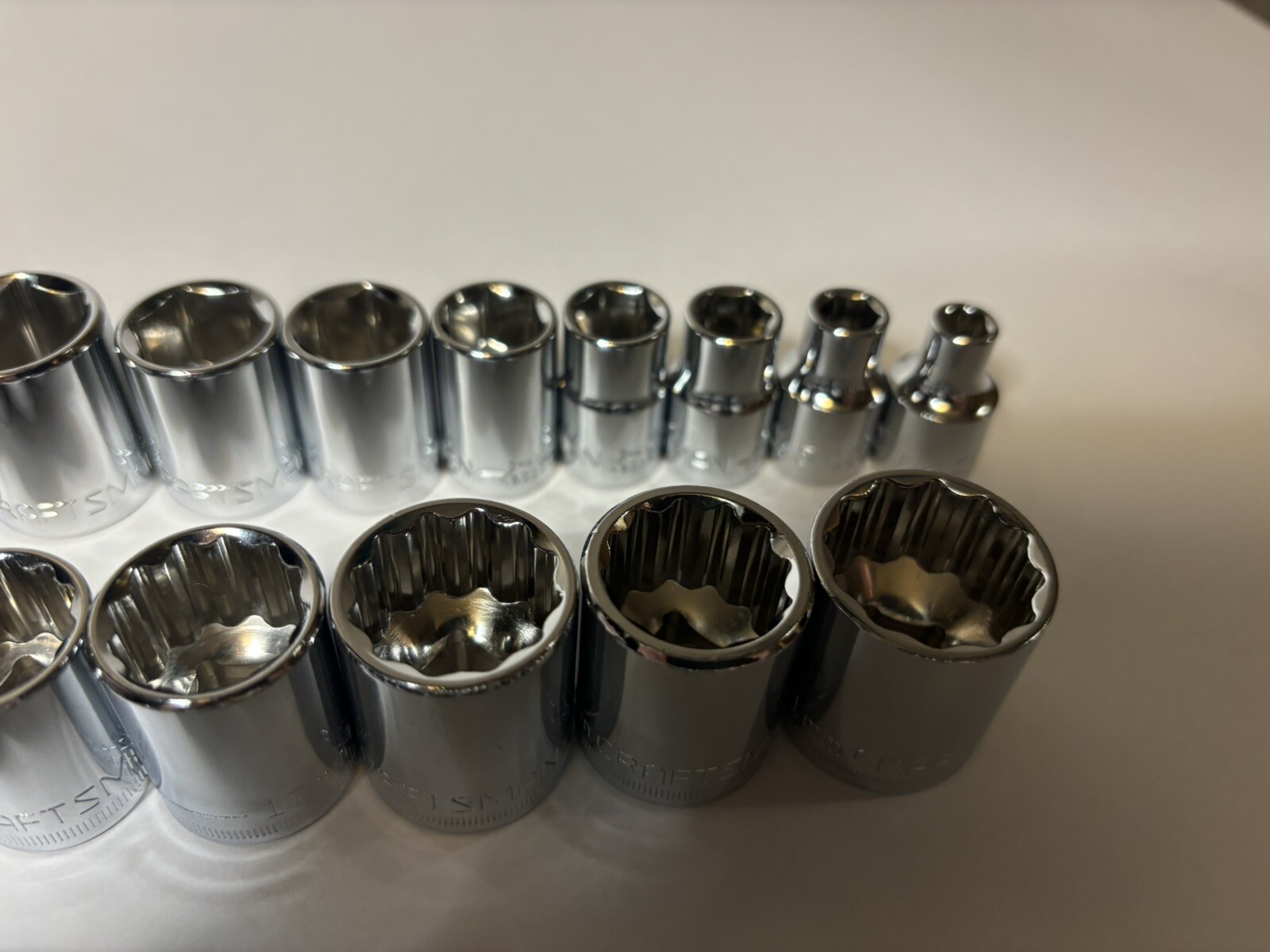 CRAFTSMAN 122 pc 1/4 3/8 1/2 Dr SAE METRIC MM 6pt 12pt ratchet wrench socket set