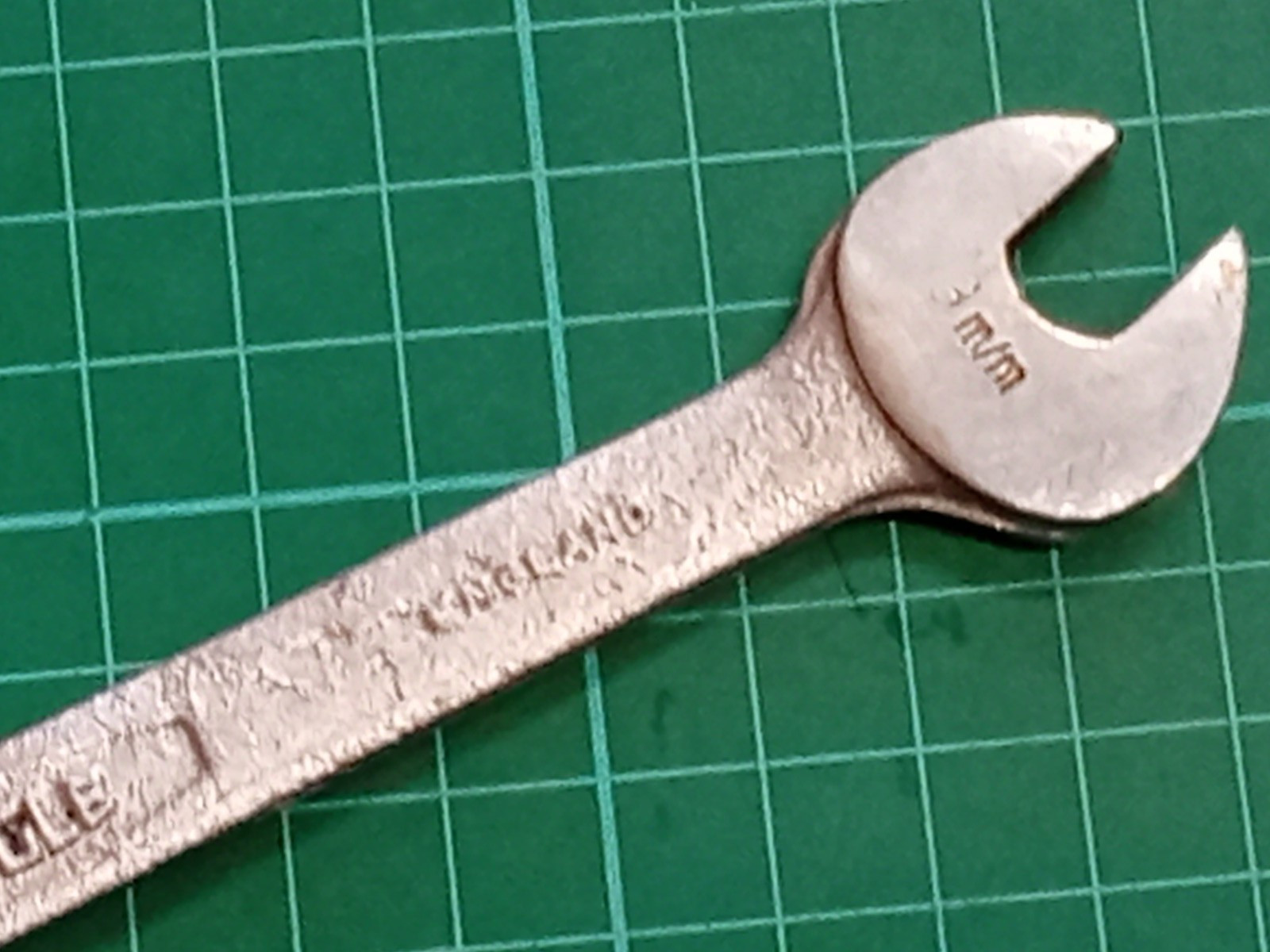 Vintage EAGLE, 9mm x 11mm, Chrome Vanadium Open Ended Spanner, Sheffield England