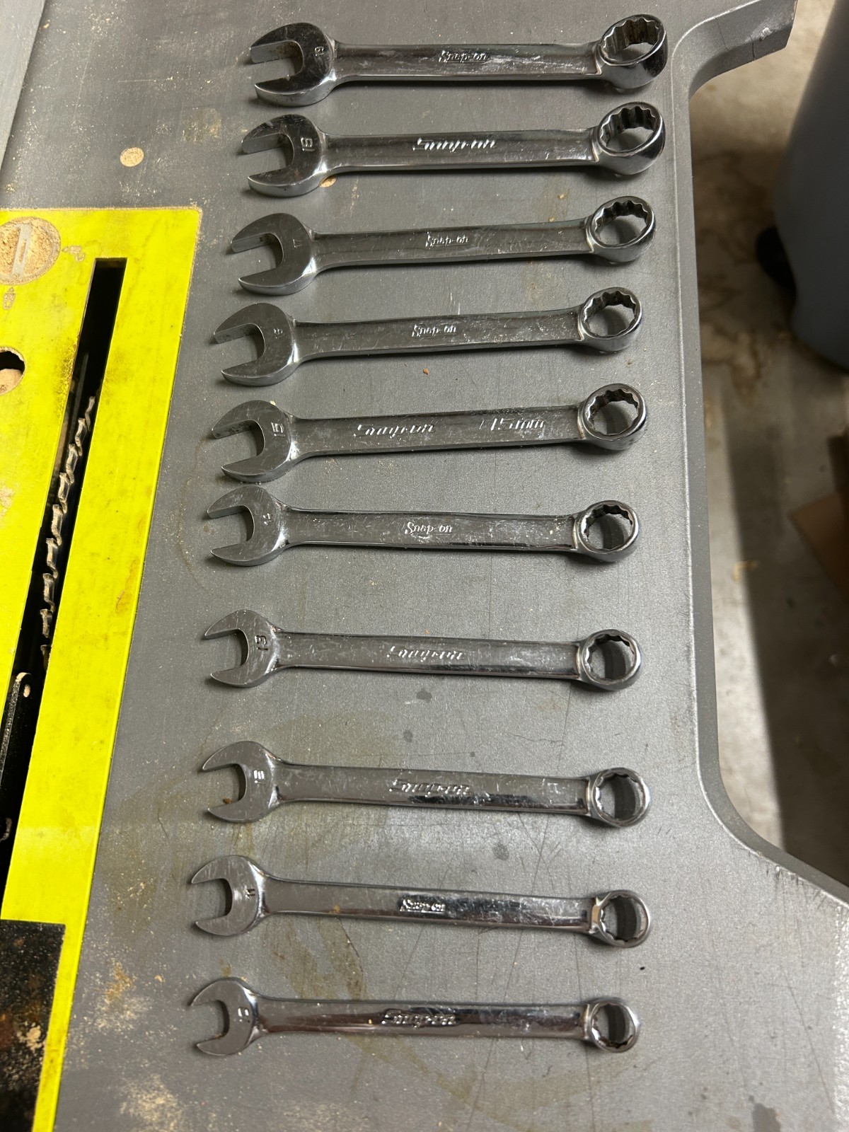 SNAP-ON OEXM- 10-Pc 12-Pt Combination Short Wrench Set 10mm-19mm