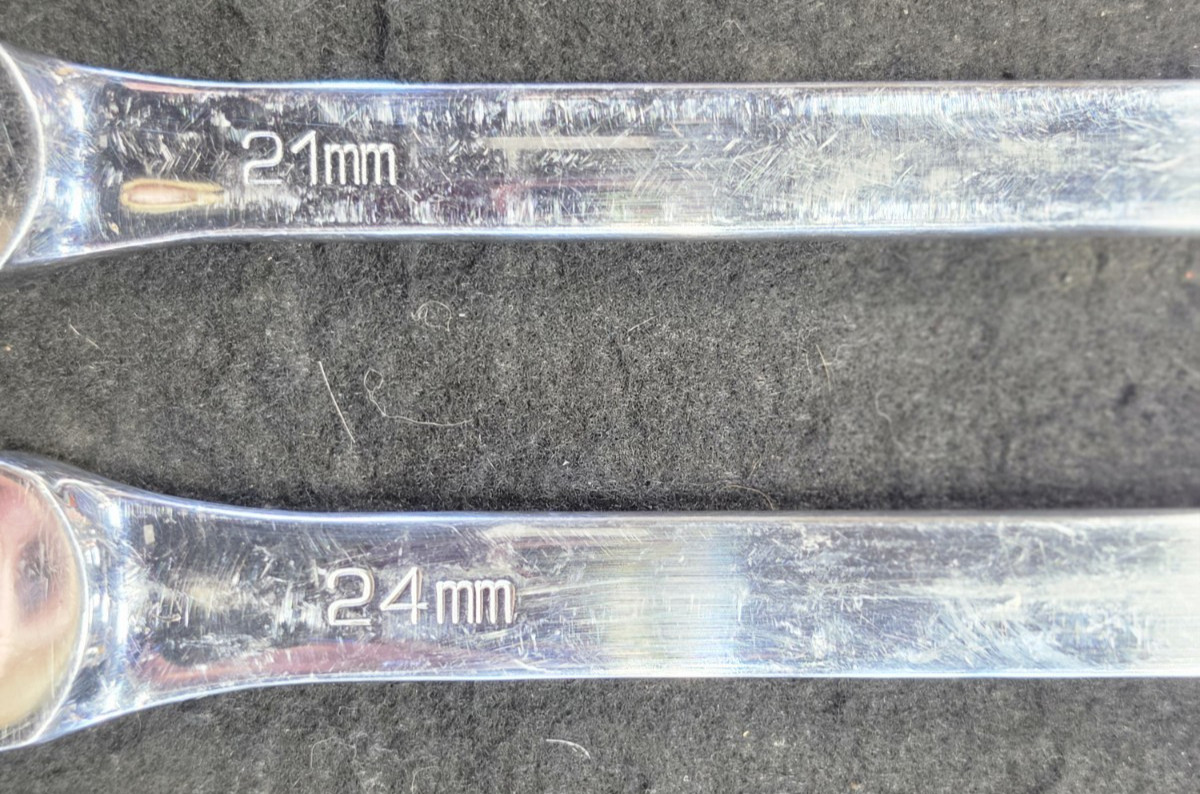 MATCO RRFXLM2122 & RRFXLM2425, METRIC,DOUBLE BOX FLEX RATCHETING WRENCH, PAIR