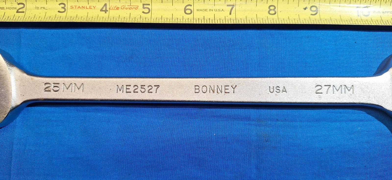 Bonney ME2527 Metric 25mm – 27mm double open end wrench