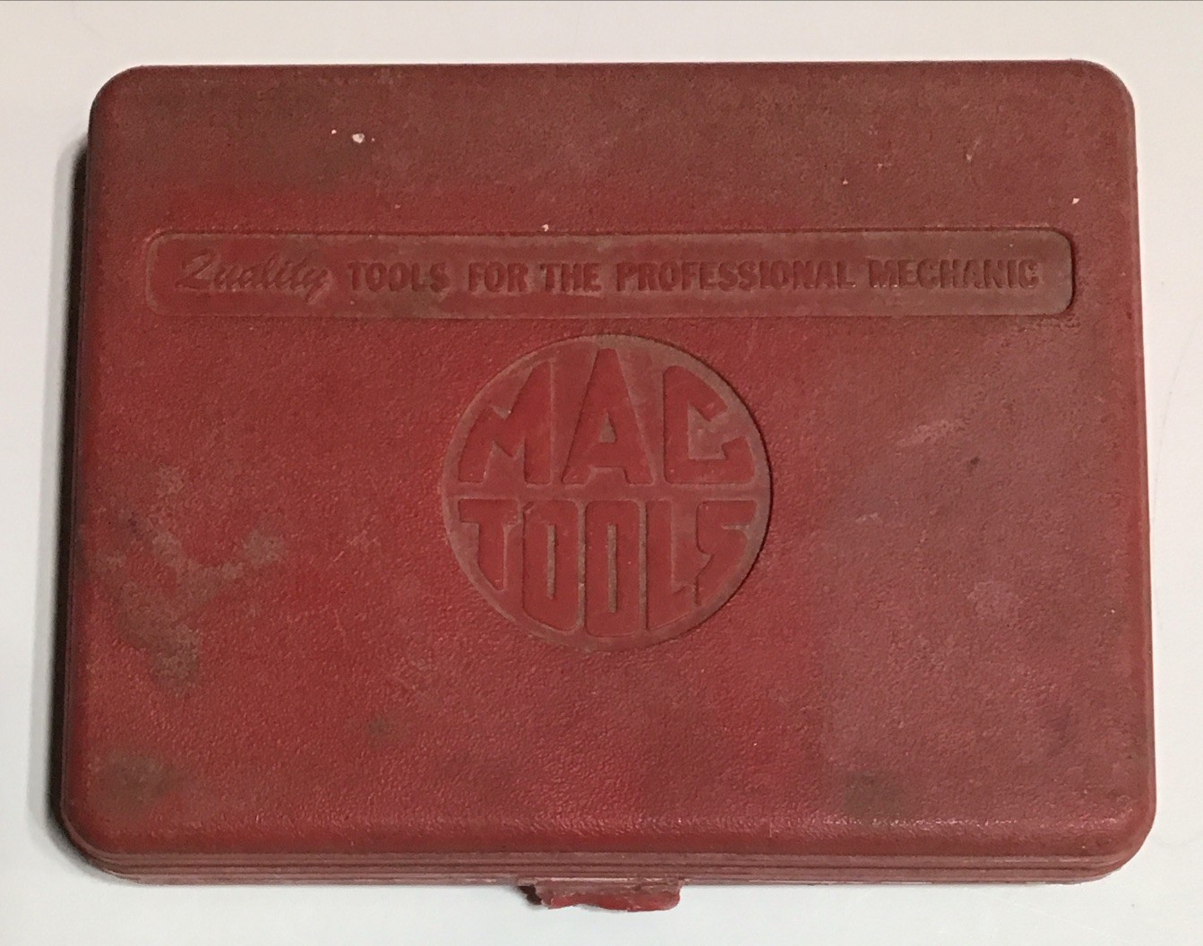 Mac Tools Empty Case Box 15 Piece Ratchet Socket Set Red USA