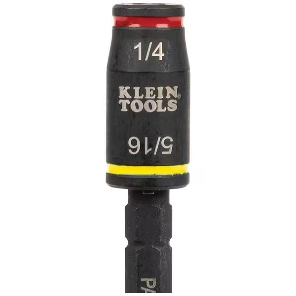 Klein Tools 3-in-1 Impact Flip Socket, 1/4 in., 5/16 in., 5 in. L impact driver