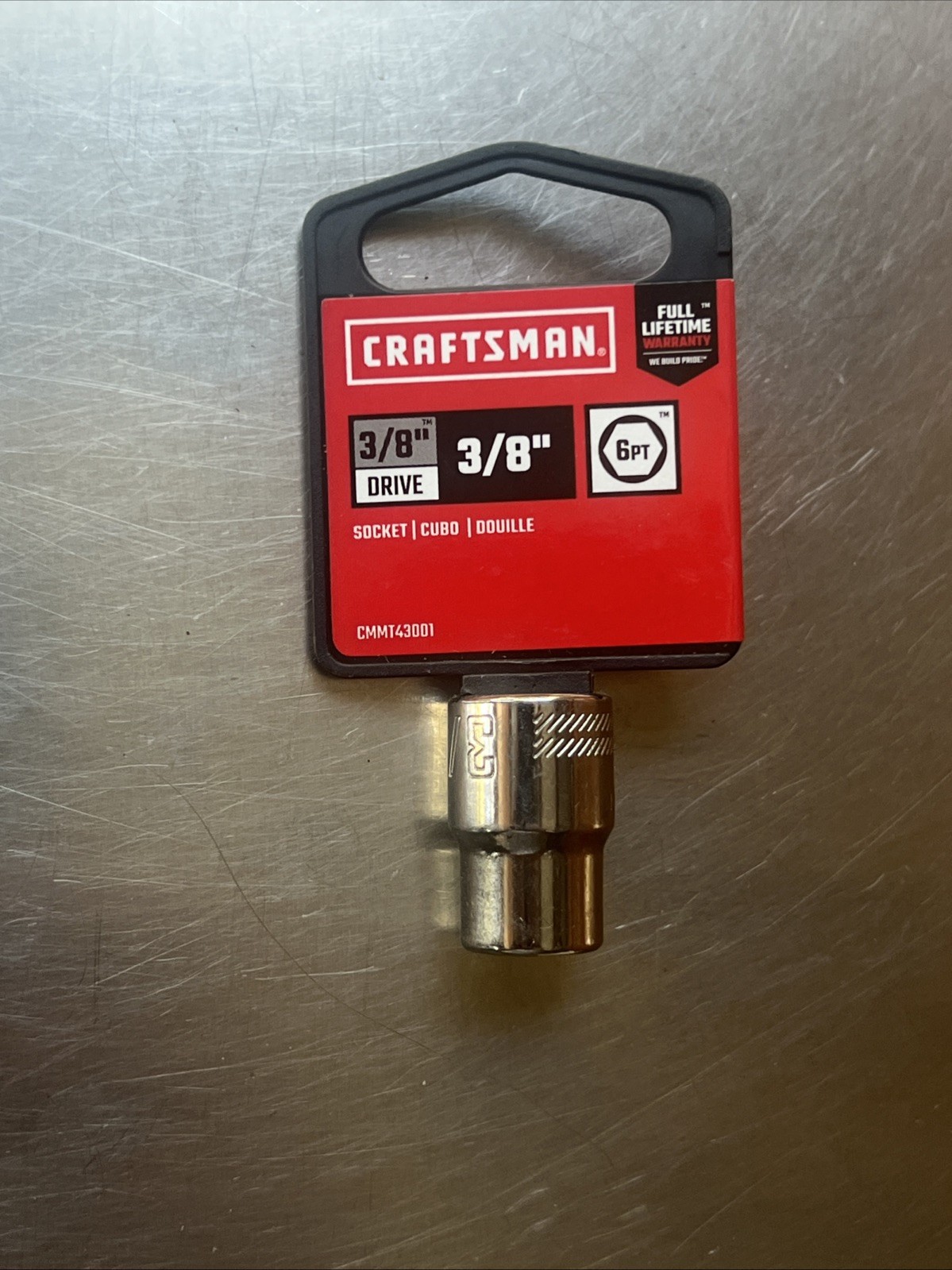 New! 3/8″ CRAFTSMAN CMMT43001 SAE 6-pt 3/8-in Drive Shallow Socket