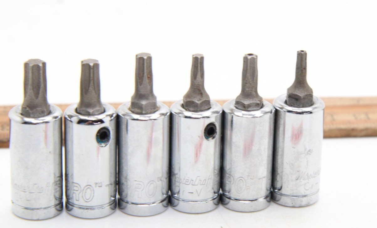 MasterCraft Pro 6 Piece 1/4″ Drive Torx Sockets USA