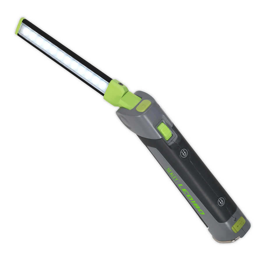 Sealey LED180 Rechargeable Slim Folding Inspection Lamp 12+1 SMD Lithium-ion