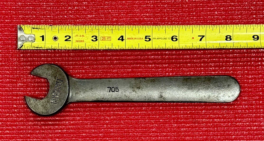 Vintage Fairmount Tools 705, SAE 13/16″ Open End Wrench Made in USA