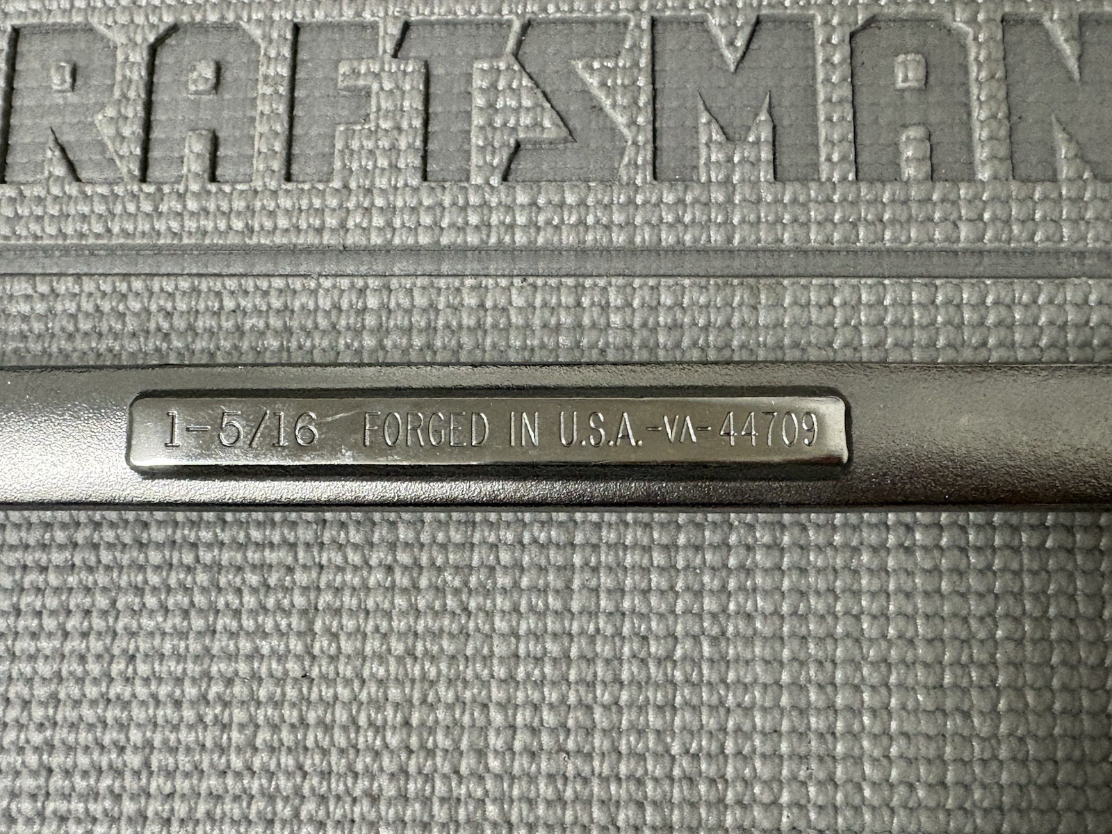 NOS Sears Craftsman Huge SAE 1-5/16″ 12pt Combination Wrench 44709 -VA- USA New!