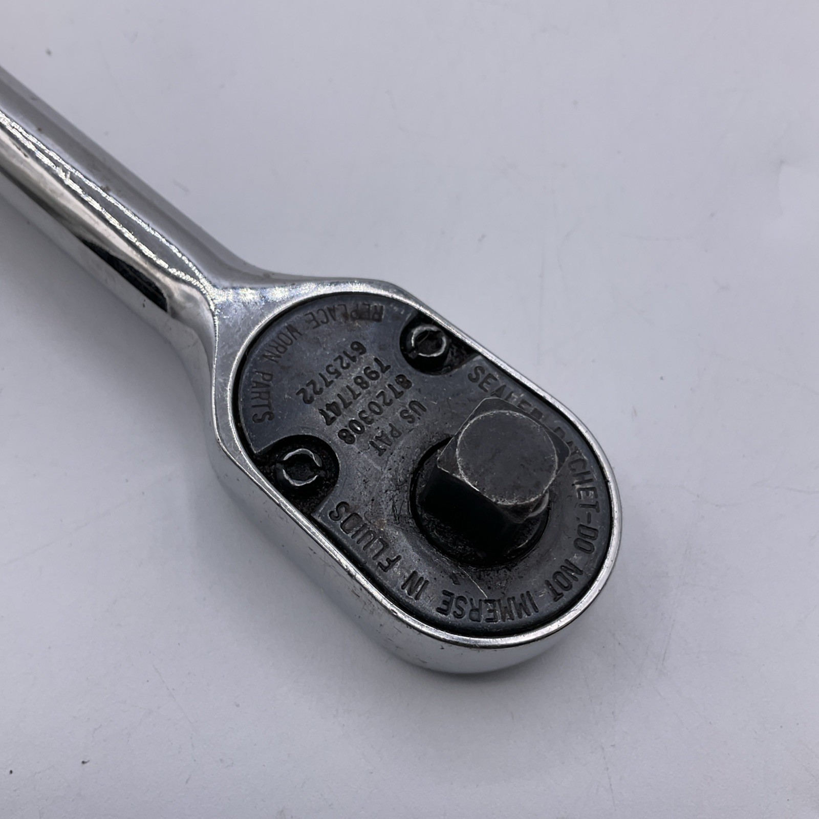 Snap-On FHLL80 3/8″ Drive Extra Long Soft Grip Flex Head Ratchet USA Chrome