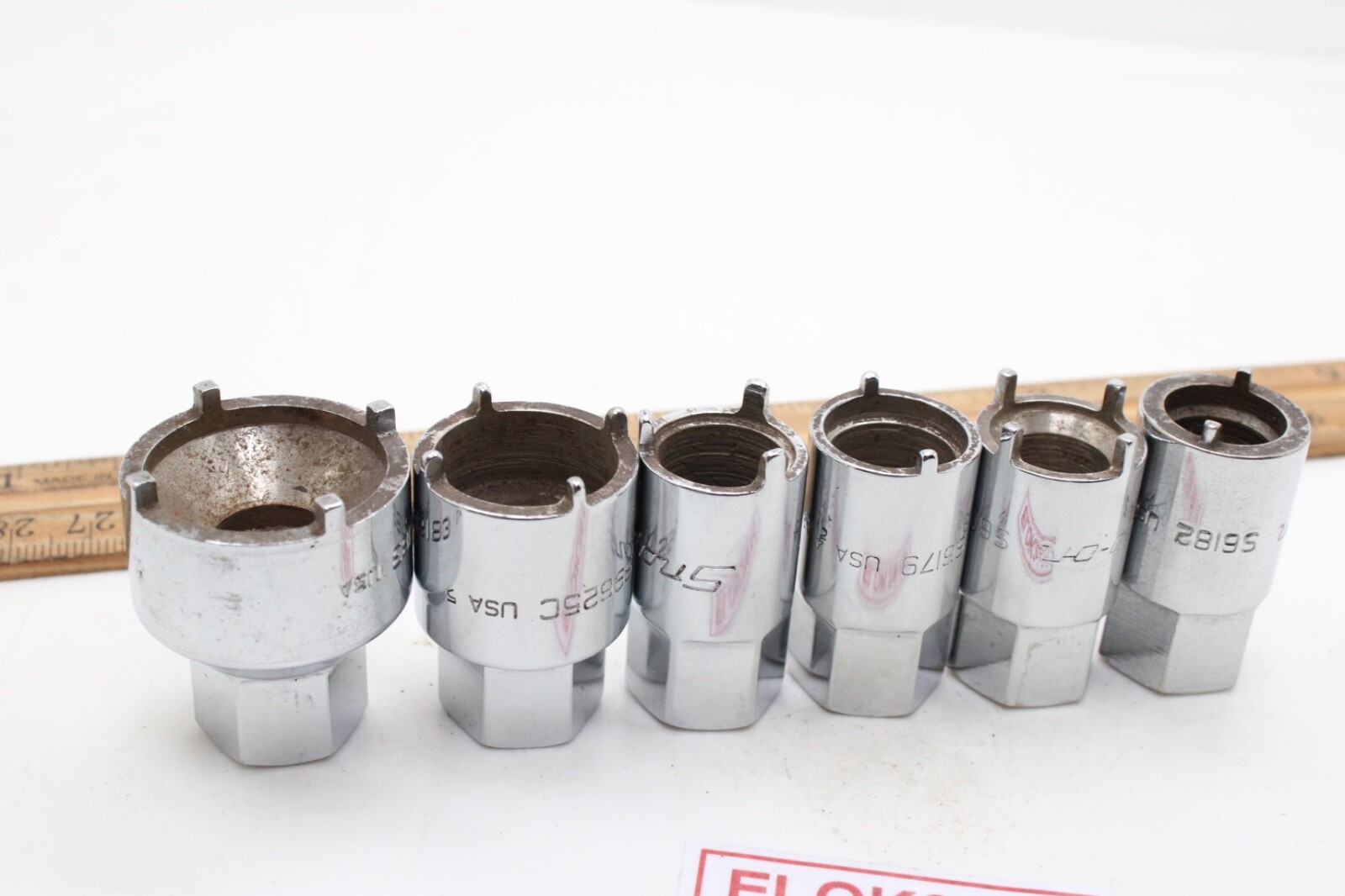 Snap on RARE 2006ANT 6-Piece Chrome Vehicle Antenna Nut Socket Set USA