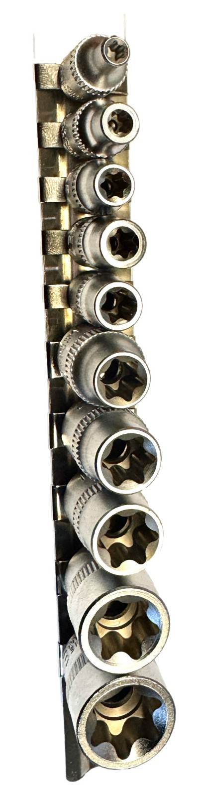 10pc Female Torx Star Socket 1/4″ dr E4 E5 E6 E7 E8 3/8″ dr E10 E12 E14 E16 E18
