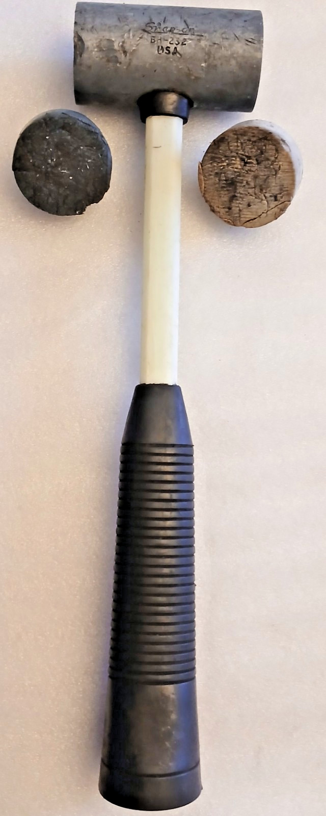Snap-On Soft Face Hammer Mallet Black Handle BH-232 USA Replaceable tip