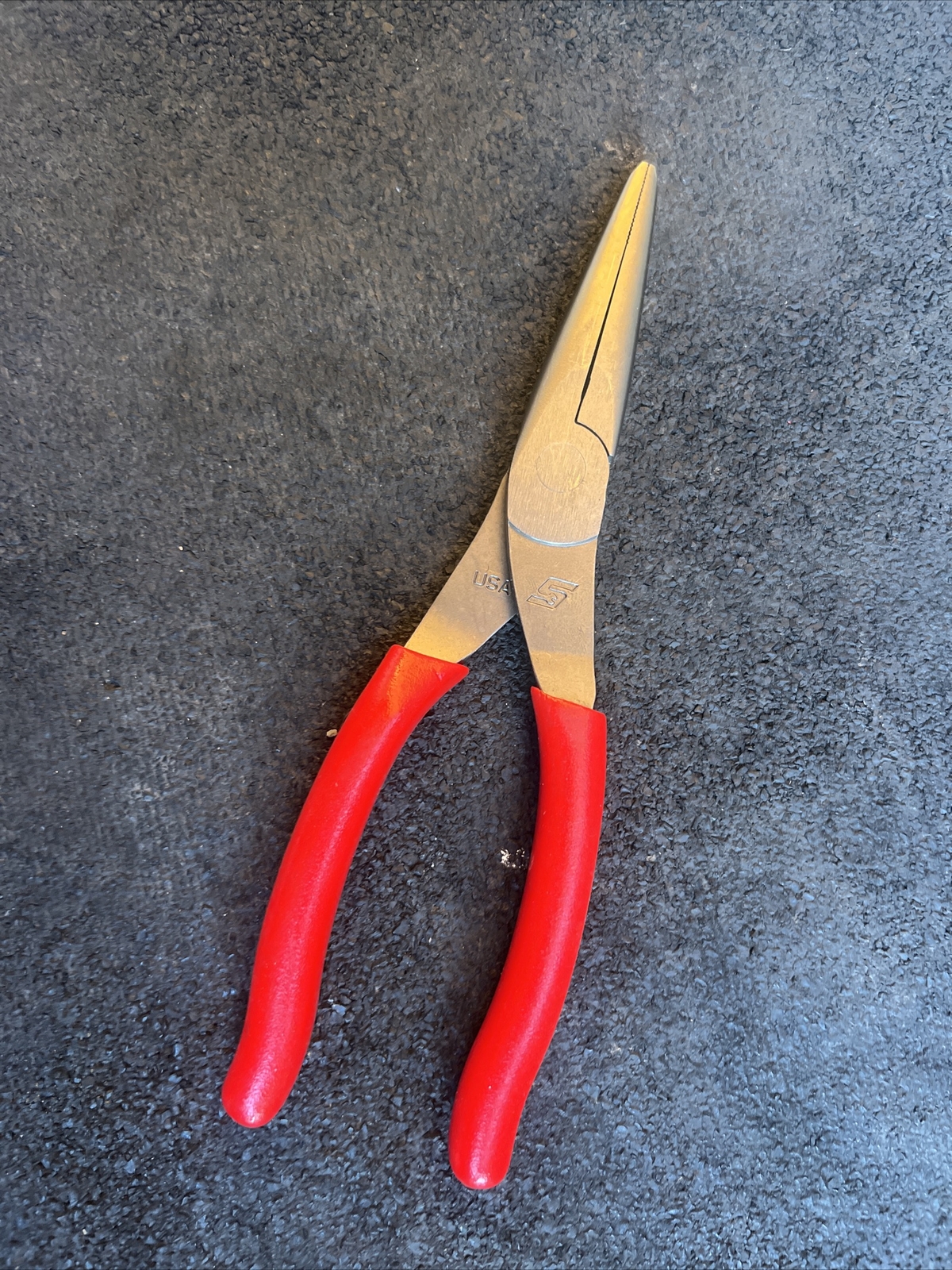 For Snap-On 96acf 8″ talon grip needle nose pliers red New Red