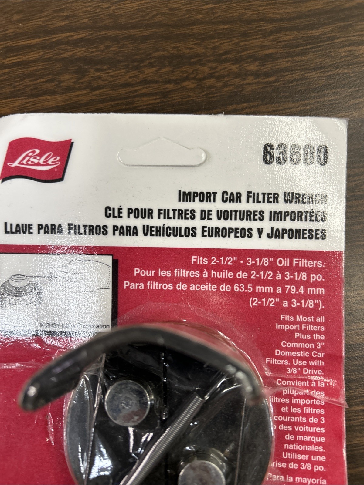LISLE Tools 63600 3/8″ Import Car Filter Wrench – 2-1/2″ To 3-1/8″