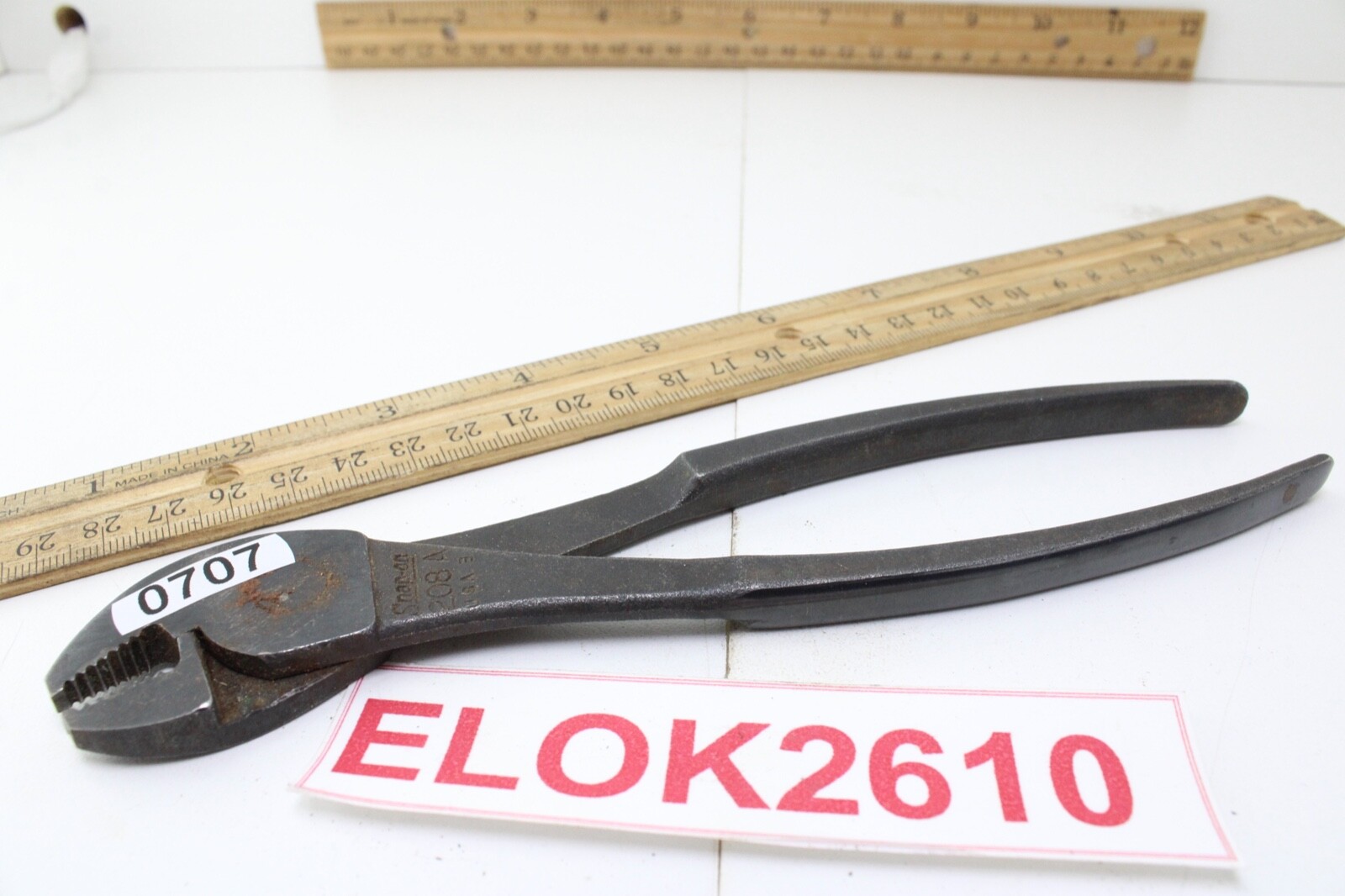 Snap-On 208A 8″ Long Angle Nose Battery Terminal Pliers USA