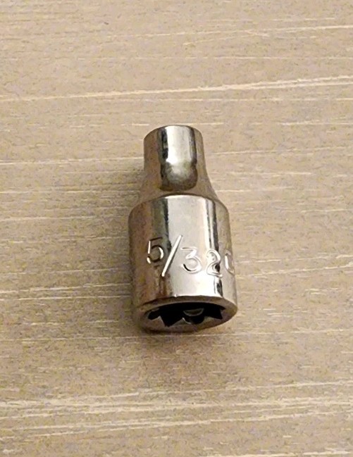 Craftsman 5/32″ Socket 6 Point 1/4″ Drive S-AF 43481