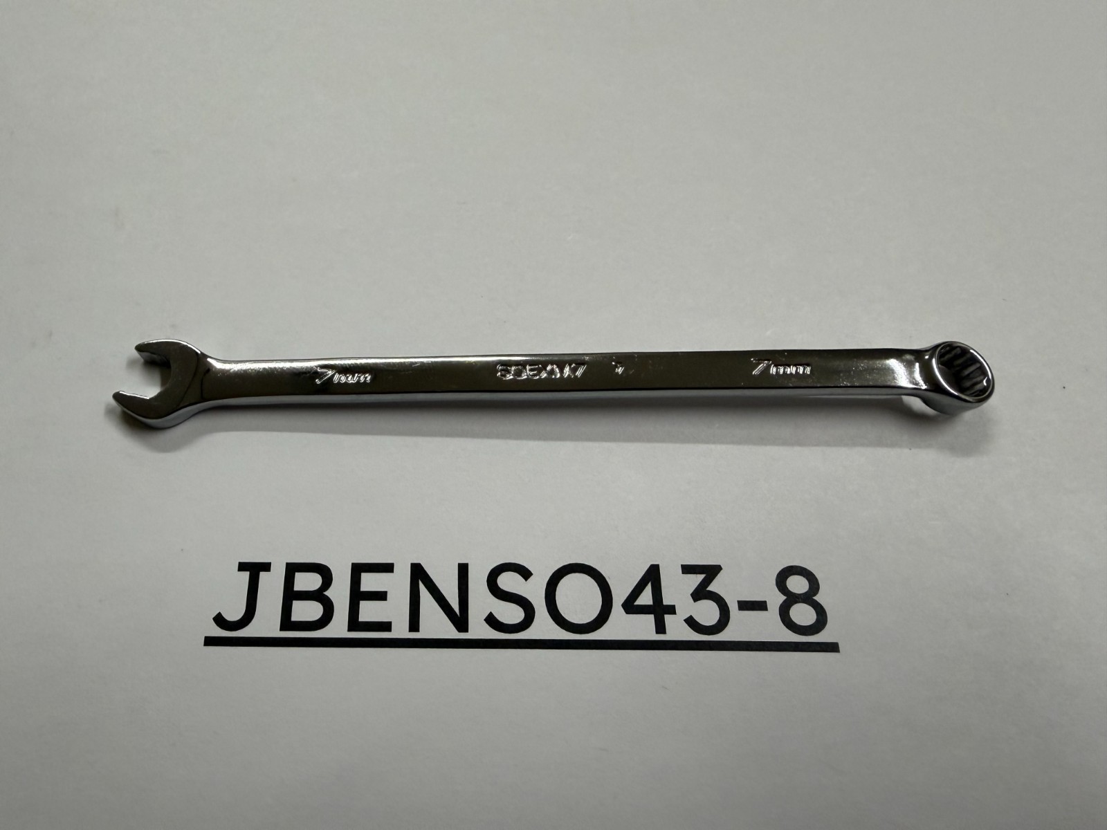 Snap-on Tools USA NEW 7mm Metric Chrome Flank Drive Plus Combo Wrench SOEXM7