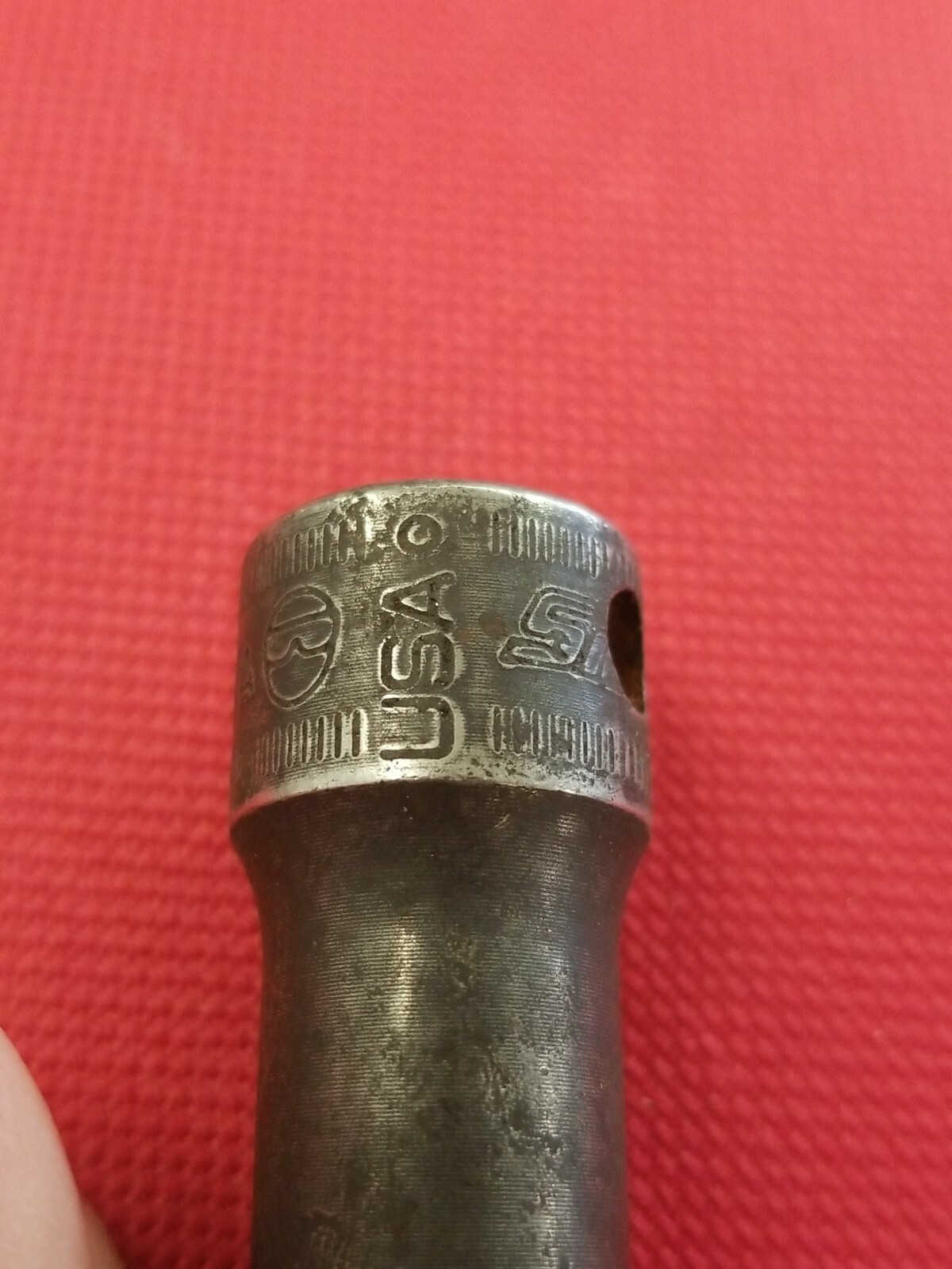 Snap-On Tools Impact 9mm SIMFM9A Socket 3/8 inch drive 6-pt semi-deep good cond.