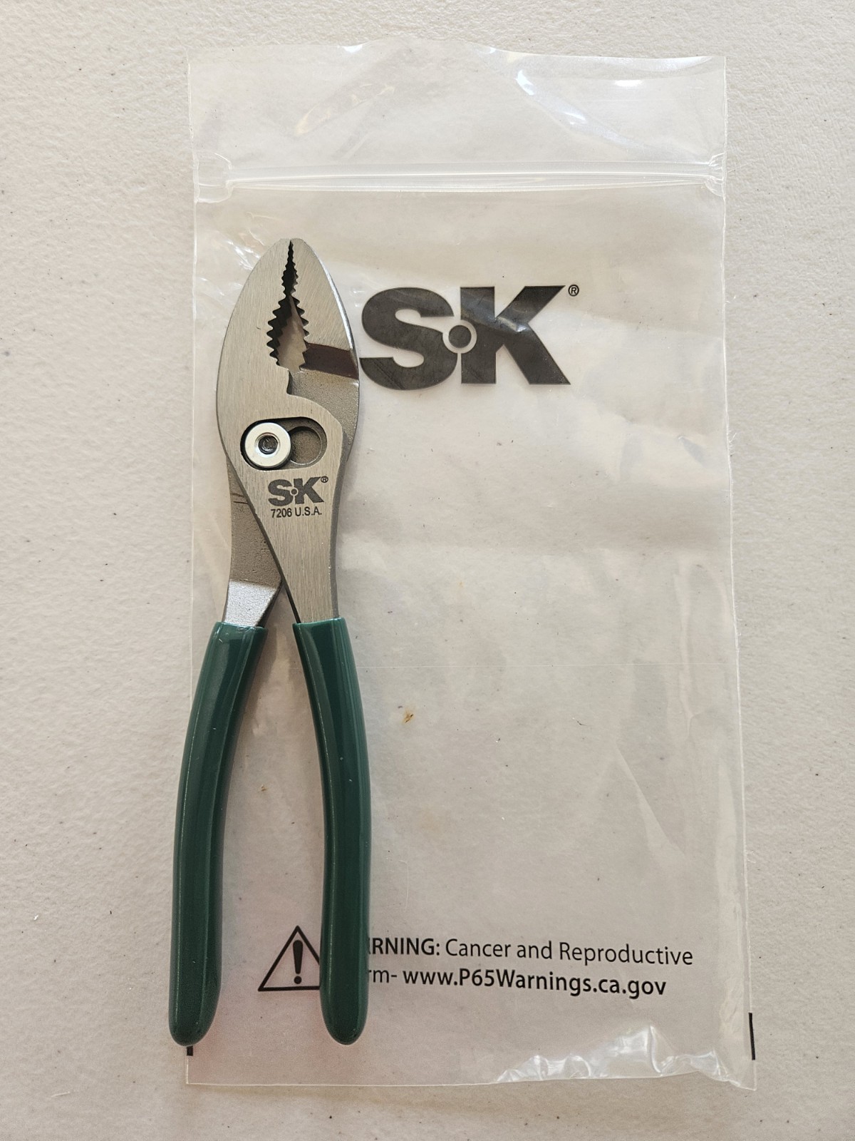 NEW SK SLIP JOINT PLIERS. 7206.