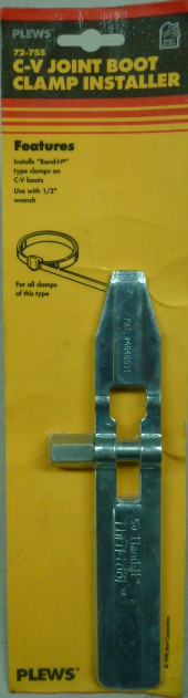 NOS! PLEWS C-V JOINT BOOT CLAMP INSTALLER, No. 72-755