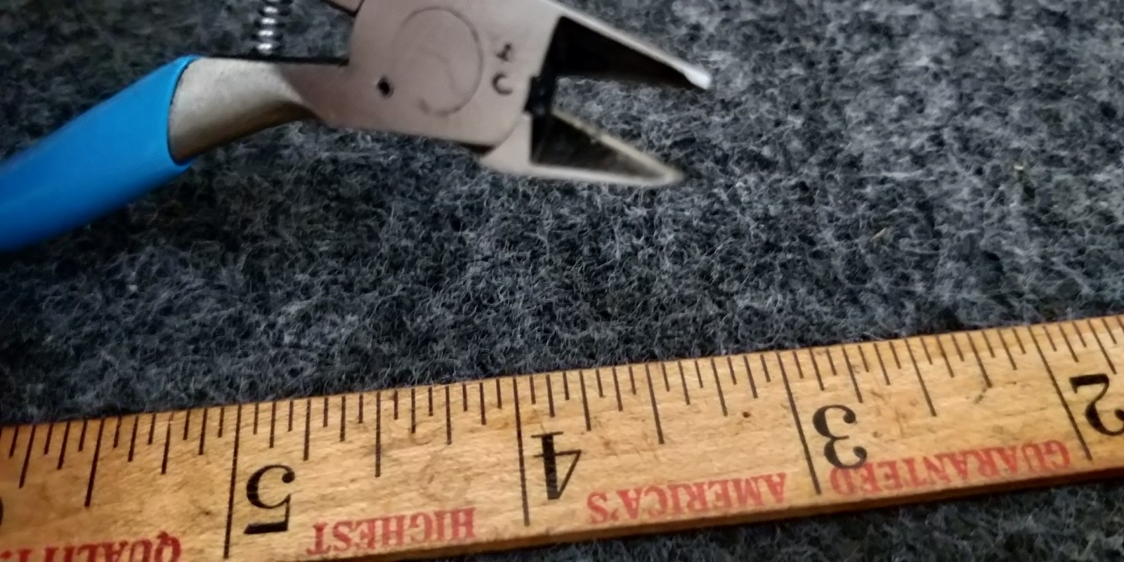 Channellock 40S 4-1/4 Inch MINI Diagonal Flush Cutting Plier Spring Act USA