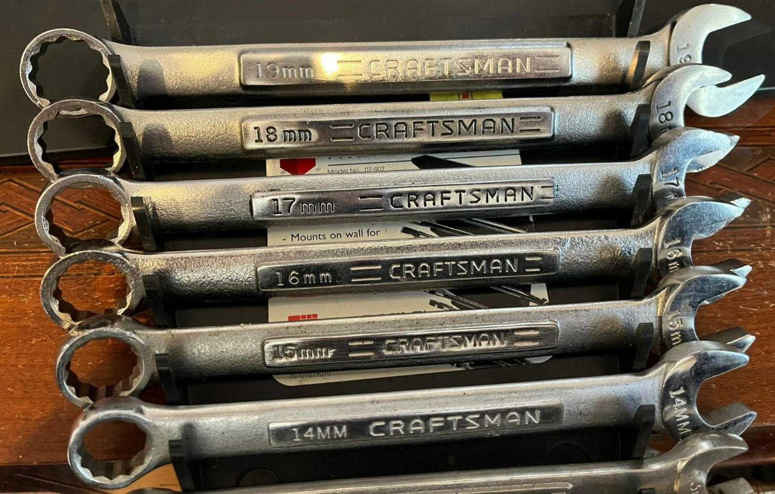 VTG Craftsman Metric Combo Wrench 14 Pc. Set 12 pt 6mm to 19mm USA Forged -VA-