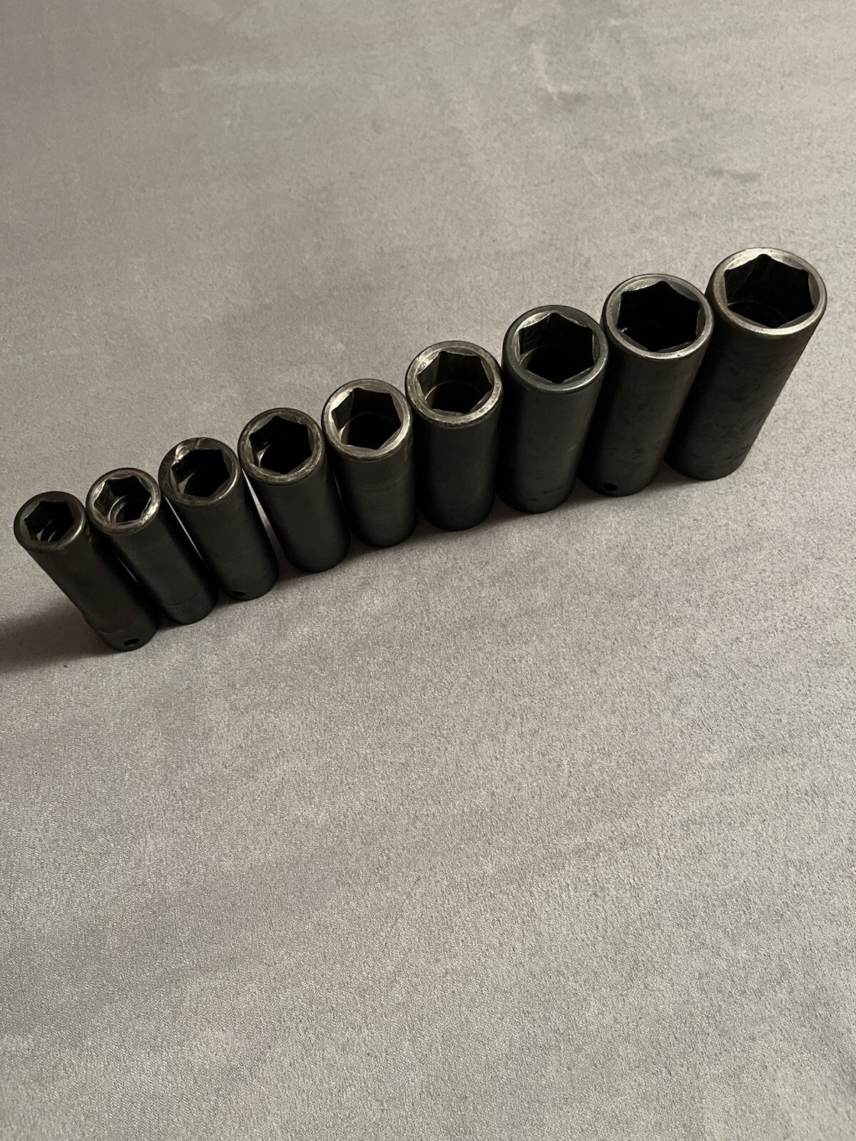 Snap-on 9 Pc 1/2″ Dr SAE Deep Impact Socket Set 1/2″ – 1″ 6Pt 309SIMYA