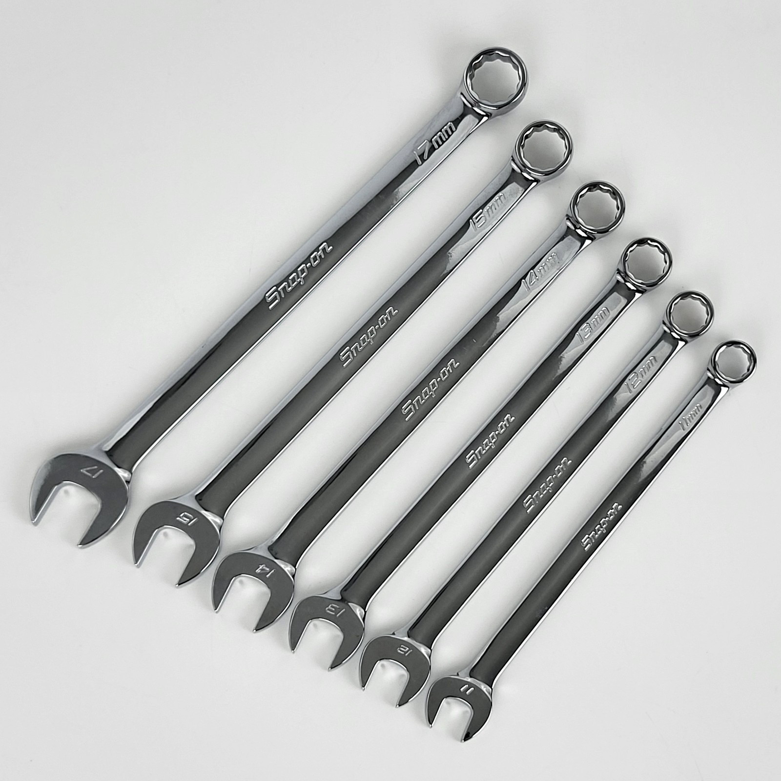 Snap-On Tools – 6pc OEXM 12Pt Metric Combo Flank Drive Wrench Set – 11-15 17mm