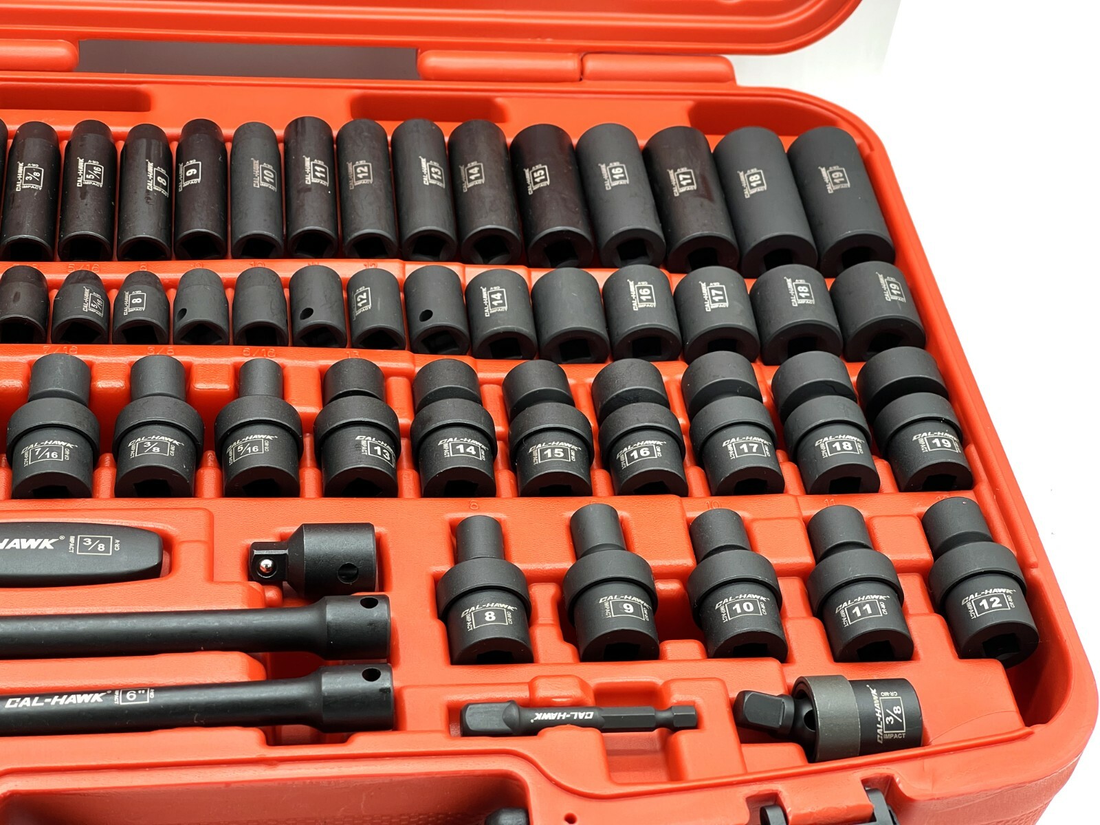 67pc 3/8″ DR. SAE & Metric Deep & Shallow CR-Moly Impact Socket Adaptor Reducer