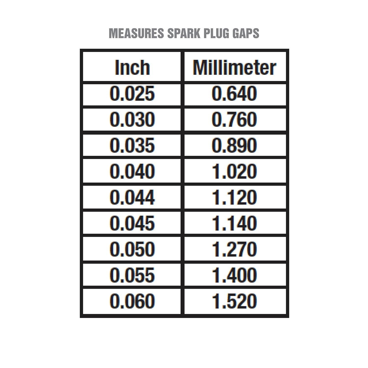 Compact 9-Wire Spark Plug Gap Tool – Dual Measurement for Engine Efficiency