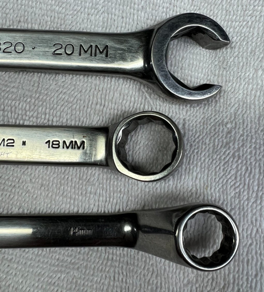 Matco Wrenches Lot of 3 Various Sizes Styles-Flare-box-open Metric
