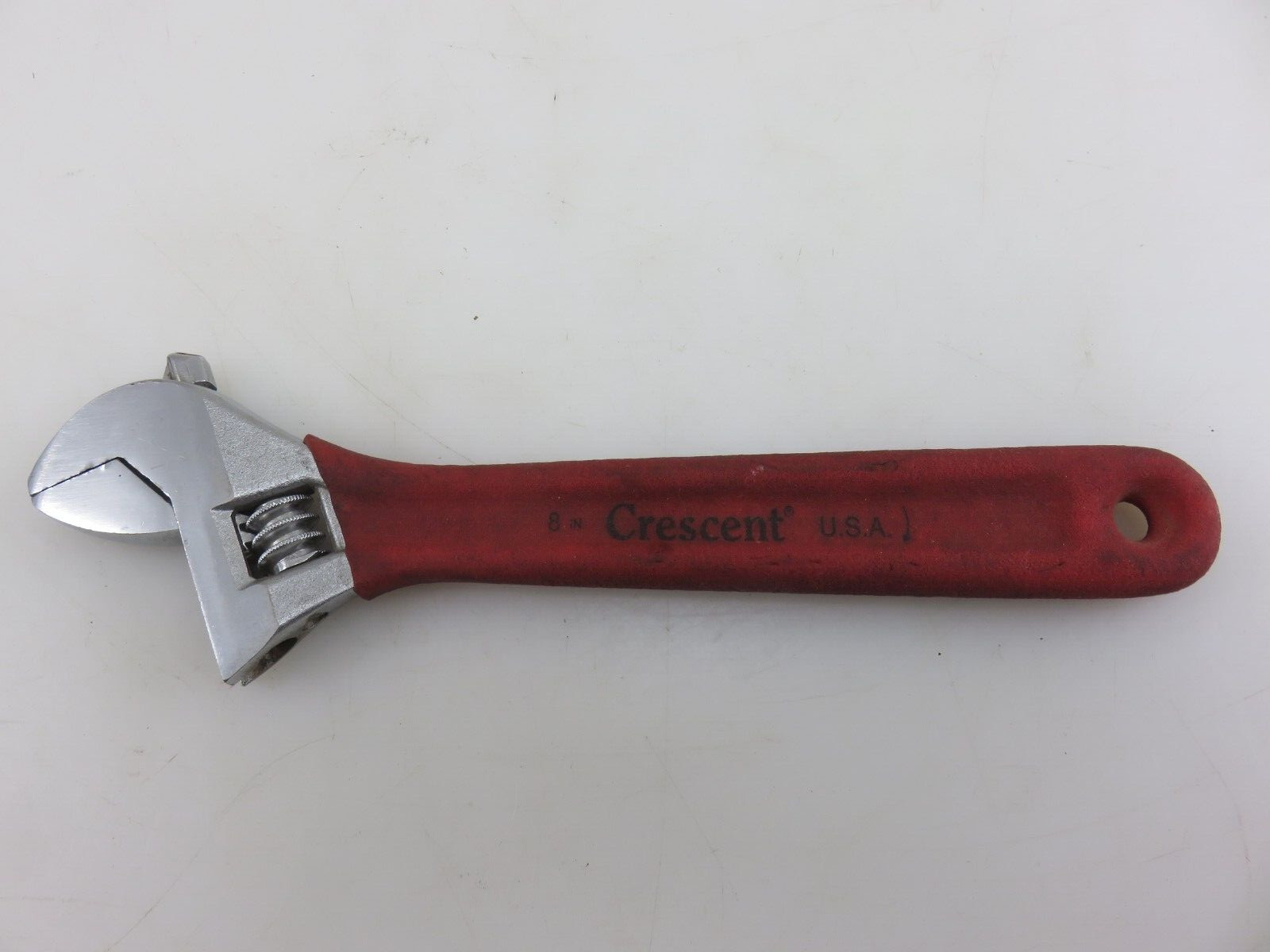 Crescent 8″ Adjustable Wrench Steel Chrome Red Cushion Grip Made In USA