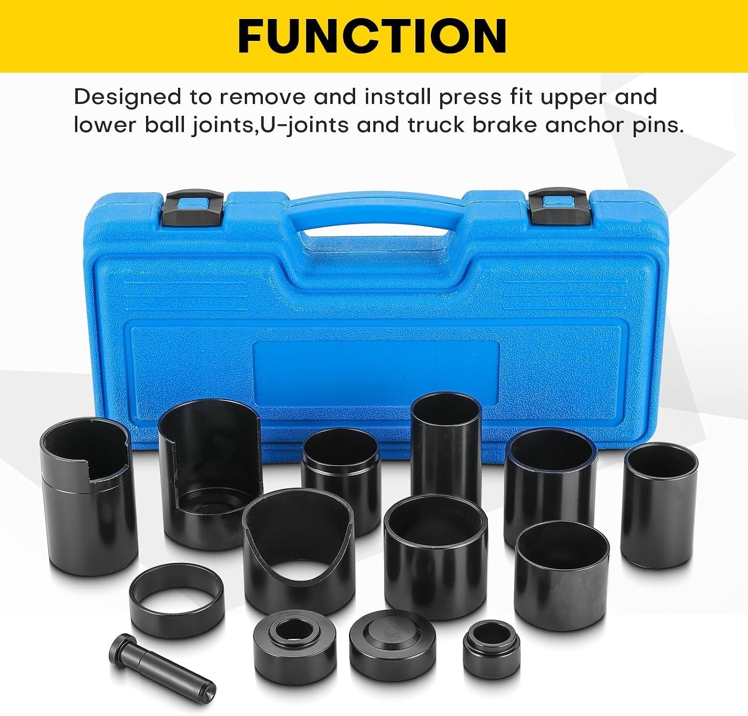 14PCS High Carbon Steel Ball Joint Remover Installer Tool Set for 2WD & 4WD