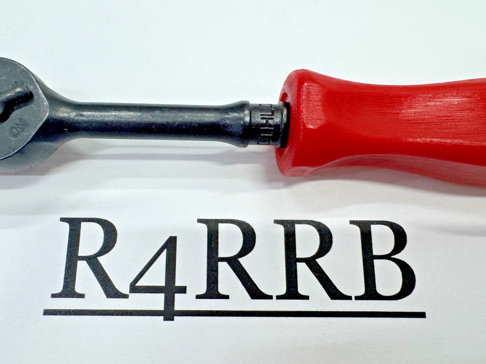 Snap-on Tools RARE CLASSIC RED 1/4″ Drive Hard Grip Black Fixed Ratchet GTHLD72R
