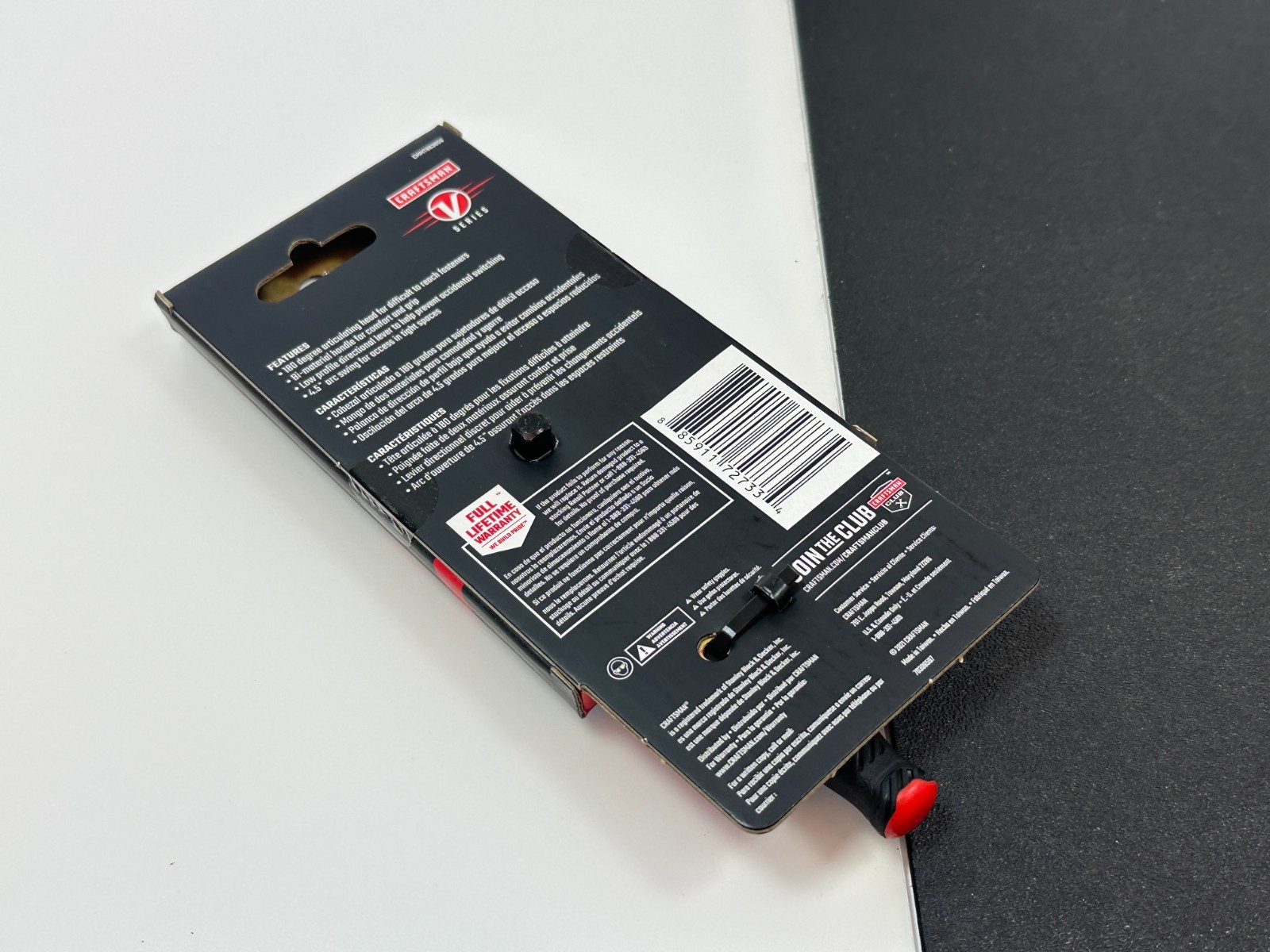 NEW Craftsman V-SERIES Ratchet 1/4 Drive, 80-Tooth, Flexible Head Comfort Grip